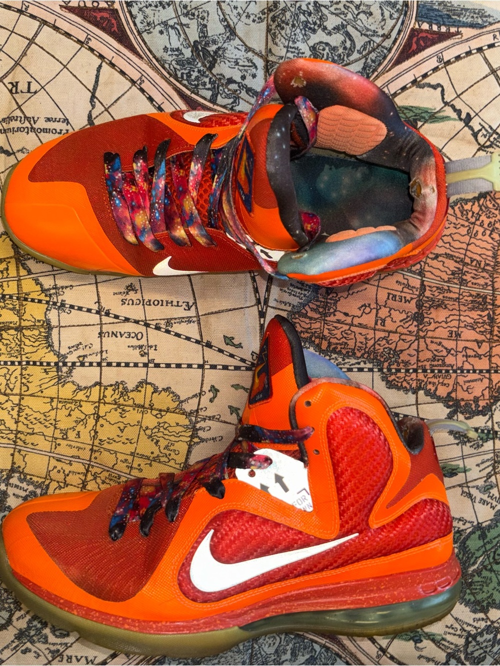 Nike KBasketball Shoes - Orange Galaxy Accent